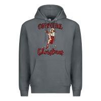 Rock cowgirl christmas Premium Hoodie - MaliasSmallBusiness