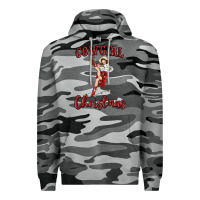 Slate Camo cowgirl christmas Premium Hoodie - MaliasSmallBusiness
