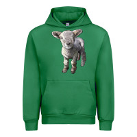 Emerald southdown baby sheep Urban Hoodie - LillyAllenDesigns