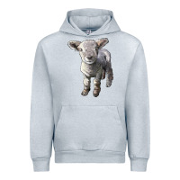 Heather Grey southdown baby sheep Urban Hoodie - LillyAllenDesigns