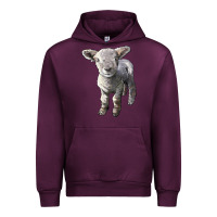 Mauve Wine southdown baby sheep Urban Hoodie - LillyAllenDesigns