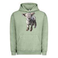 Pigment Oil Green southdown baby sheep Urban Hoodie - LillyAllenDesigns