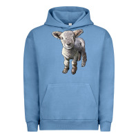 Pigment Pebble Blue southdown baby sheep Urban Hoodie - LillyAllenDesigns