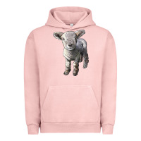Pigment Salmon southdown baby sheep Urban Hoodie - LillyAllenDesigns