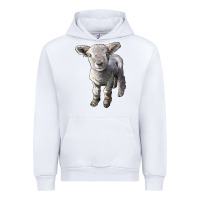 White southdown baby sheep Urban Hoodie - LillyAllenDesigns