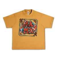 Peanut Butter American football mama with leopard Urban Heavy Tee - Zillion Design Studio