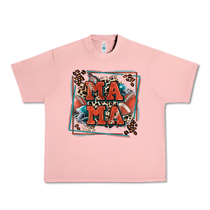 American Football Mama With Leopard Urban Heavy Tee by Zillion Design Studio | Teevron