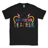 Black all american teacher Classic Tee - CowhideDigitalArt