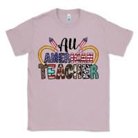 Lilac all american teacher Classic Tee - CowhideDigitalArt