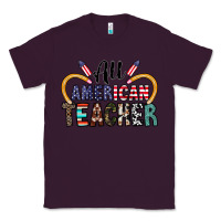 Plum all american teacher Classic Tee - CowhideDigitalArt