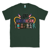 Sports Green all american teacher Classic Tee - CowhideDigitalArt
