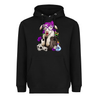 Black funny halloween lamb Heavyweight Hoodie - Jasminsmagicworld
