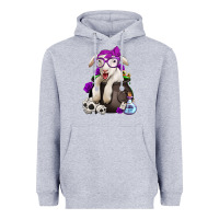 Heather Grey funny halloween lamb Heavyweight Hoodie - Jasminsmagicworld