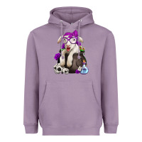 Lavender funny halloween lamb Heavyweight Hoodie - Jasminsmagicworld