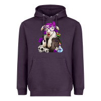 Plum funny halloween lamb Heavyweight Hoodie - Jasminsmagicworld