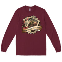 Burgundy look pretty play dirty Long Sleeve Tee - SublimationCraftShop