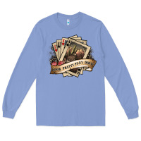 Colony Blue look pretty play dirty Long Sleeve Tee - SublimationCraftShop