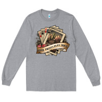 Heather Grey look pretty play dirty Long Sleeve Tee - SublimationCraftShop