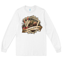 White look pretty play dirty Long Sleeve Tee - SublimationCraftShop