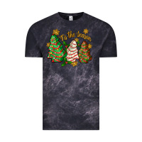 Cloud Black tis the season christmas cake Vintage Tee - Zillion Design Studio