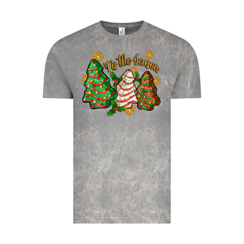 Tis The Season Christmas Cake Vintage Tee by Zillion Design Studio | Teevron