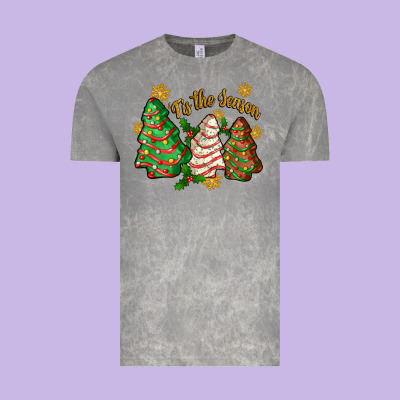 Vintage Tee tis the season christmas cake