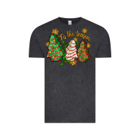 Vintage Black tis the season christmas cake Vintage Tee - Zillion Design Studio