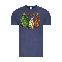 Vintage Denim tis the season christmas cake Vintage Tee - Zillion Design Studio