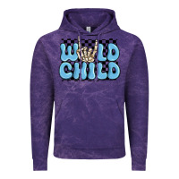 Cloud Purple wild child blue skeleton Vintage Hoodie - MaliasSmallBusiness