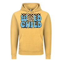 Vintage Mustard wild child blue skeleton Vintage Hoodie - MaliasSmallBusiness