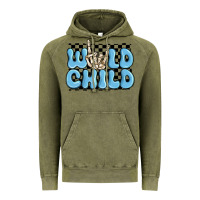 Vintage Olive wild child blue skeleton Vintage Hoodie - MaliasSmallBusiness