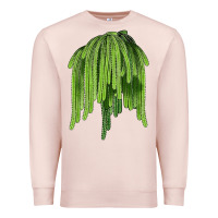 Pale Pink Selenicereus Cactus Premium Sweatshirt - LillyAllenDesigns