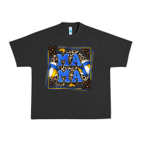 Pigment Black volleyball mama with leopard Urban Heavy Tee - Zillion Design Studio