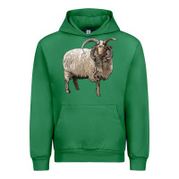 Emerald navajo churro sheep Urban Hoodie - LillyAllenDesigns