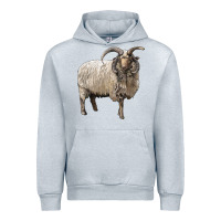 Heather Grey navajo churro sheep Urban Hoodie - LillyAllenDesigns