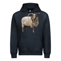 Navy navajo churro sheep Urban Hoodie - LillyAllenDesigns