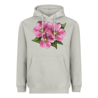 Moon Dust Wild Prairie Rose Illustrations Heavyweight Hoodie - LillyAllenDesigns
