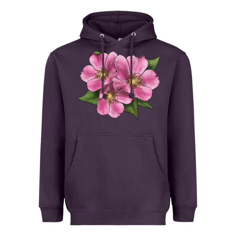 Wild Prairie Rose Illustrations Heavyweight Hoodie by LillyAllenDesigns | Teevron