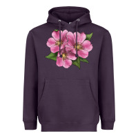 Plum Wild Prairie Rose Illustrations Heavyweight Hoodie - LillyAllenDesigns
