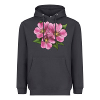 Smoke Wild Prairie Rose Illustrations Heavyweight Hoodie - LillyAllenDesigns