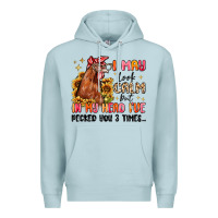 Blue Mist i may look calm but in my head i've pecked you Premium Hoodie - MaliasSmallBusiness