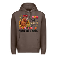 Coffee i may look calm but in my head i've pecked you Premium Hoodie - MaliasSmallBusiness