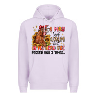Lilac i may look calm but in my head i've pecked you Premium Hoodie - MaliasSmallBusiness