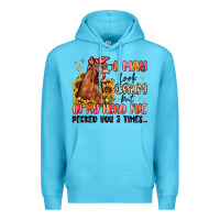 Ocean Blue i may look calm but in my head i've pecked you Premium Hoodie - MaliasSmallBusiness