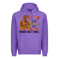 Purple i may look calm but in my head i've pecked you Premium Hoodie - MaliasSmallBusiness