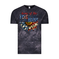 Cloud Black home of the free because of the brave sunflower bi Vintage Tee - texasbilliewilder