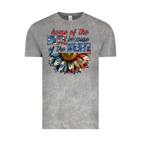 Home Of The Free Because Of The Brave Sunflower Bi Vintage Tee | Teevron
