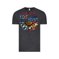 Vintage Black home of the free because of the brave sunflower bi Vintage Tee - texasbilliewilder