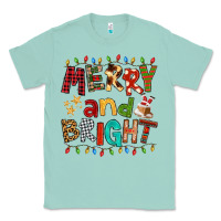 Seafoam Merry And Bright Classic Tee - FaDigitalArtStudio