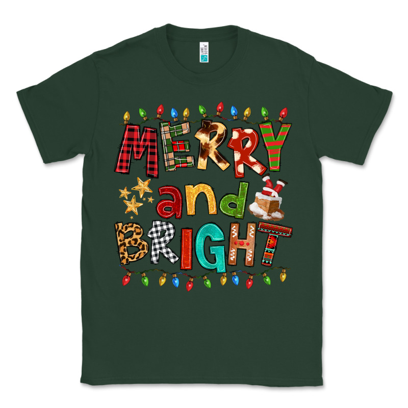 Merry And Bright Classic Tee by FaDigitalArtStudio | Teevron